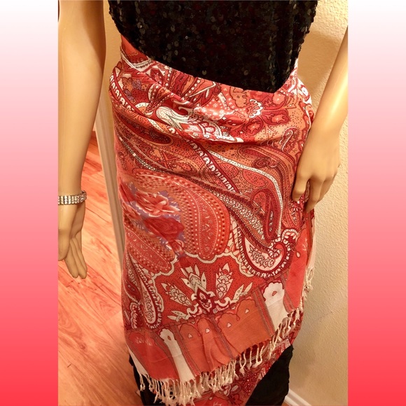 Evelyn & Arthur Scarf 🧣🧣SET (2) Paisley Pattern - Picture 3 of 8